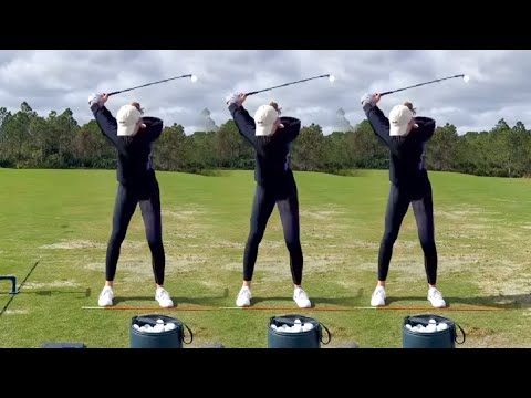 NELLY KORDA GOLF SWING - SLOW MOTION