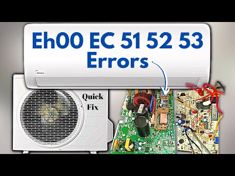Einfache Lösung für den Fehlercode EH 00 EC 51-52-53 in Mini Split AC