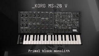 Video thumbnail for KORG MS-20 V | Primal Black Monolith | ARTURIA by Arturia