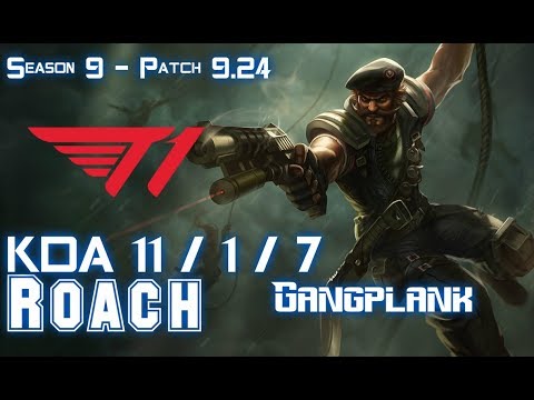 T1 Roach GANGPLANK vs JAX Top - Patch 9.24 KR Ranked