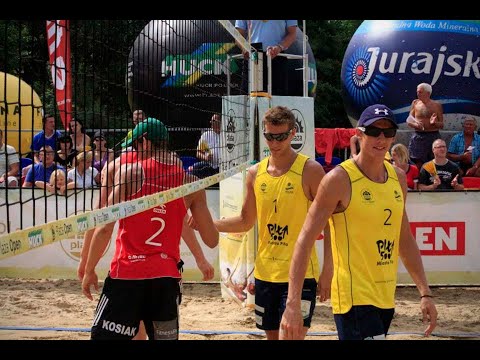 Plaża Open 2013 - Piła - finał turnieju mężczyzn: Rudol/Kosiak - Wojtasik/Lech