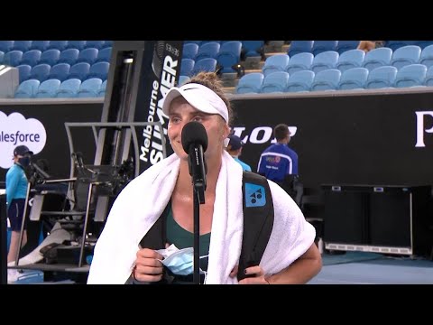 Marketa Vondrousova on-court interview (QF)  | Melbourne Summer Series 2021