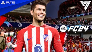 FC 24 - Atletico Madrid vs. Inter Milan - Champions League 23/24 RO16 2nd Leg Match | PS5™ [4K60]