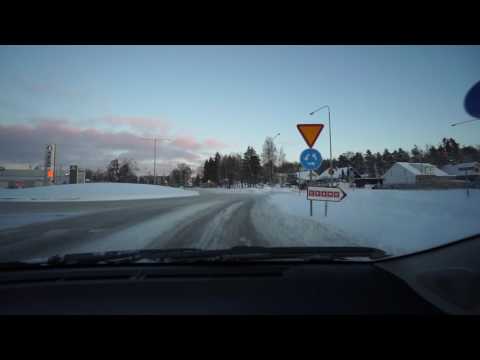 Sweden, Stockholm, Segeltorp, driving from Väpnarevägen to Skärholmen