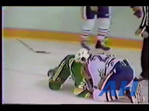 NHL Oct. 5, 1984 Edmonton Oilers v Minnesota North Stars (R) Live + (HL) Don Jackson v Willi Plett