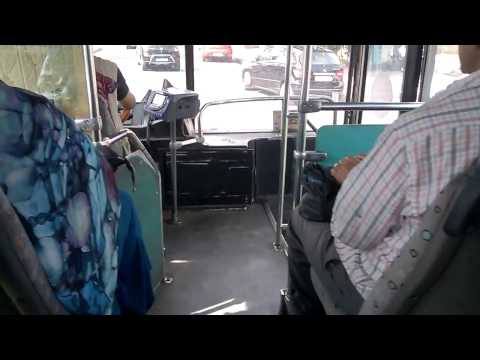 Exhaust LOUD Sound!! iveco Eurorider27A (bus 1075) at Maarif, Casablanca