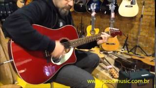 Video thumbnail for Violão Fender Sonoran SCE Custom Candy Apple Red - Robson - SC by Good Music Instrumentos Musicais