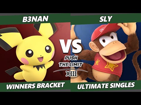 Push the Limit 13 - B3nan (Pichu) Vs. Sly (Diddy Kong, ZSS) SSBU Ultimate Tournament