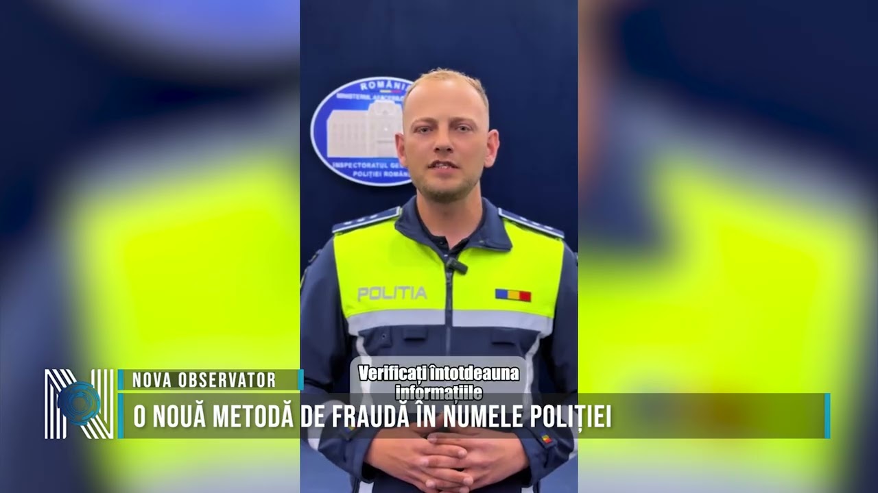 O nouă metodă de fraudă în numele poliției