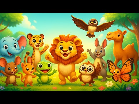 Animal Opposites Song 🐘🐭 | Learn Big vs Small, Fast vs Slow & More! | Hugadoo Kids