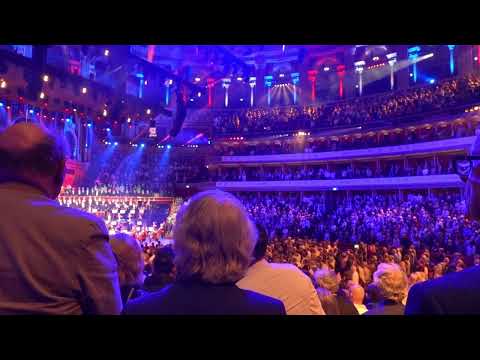 "GOD SAVE THE QUEEN - The British National Anthem" is heard for the last time live