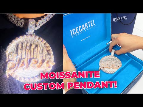 MOISSANITE Custom Pendant from ICECARTEL Review + 20MM Cuban Link Chain