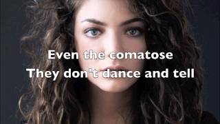 Lorde - Team (Lyric Video)