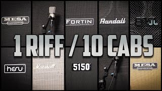 Video thumbnail for 1 RIFF / 10 CABINETS - METAL RIFF SHOOTOUT by Ola Englund