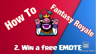 Free Emote and Gems from Fantasy ROYALE! LAST CHANCE!!!!!!!!!!!!