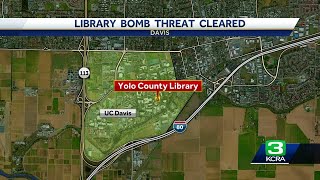 Library bomb threat canceled in Davis