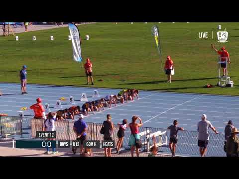 BOYS U12 60M HURDLE HEAT 2 - 2018 STATE TRACK AND FIELD CHAMPIONSHIPS // LAVicTV