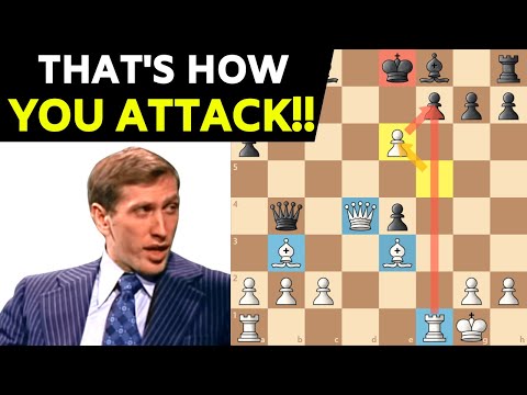 Bobby Fischer's BRUTAL Attack | Immortal Chess Game