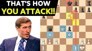 Bobby Fischer&#39;s BRUTAL Attack | Immortal Chess Game
