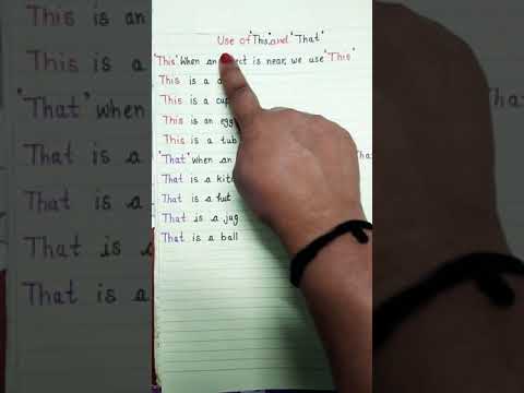 #How To Use #This and #That With Definition And Examples #Shorts