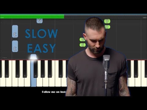 Maroon 5 Girls Like You Slow Easy Piano Tutorial Maroon 5 Girls Like You Slow Easy Piano Tutorial