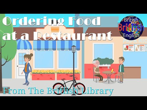 Part of a video titled Ordering Food at a Restaurant - British English Conversation - YouTube