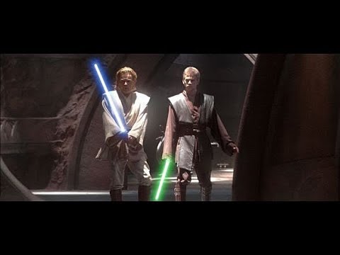 Obi-Wan Kenobi, Anakin Skywalker, and Yoda vs. Count Dooku (Attack of the Clones)
