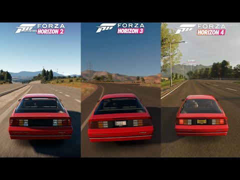 Forza Horizon 2 vs Forza Horizon 3 vs Forza Horizon 4 - Chevrolet Camaro IROC-Z Sound Comparison