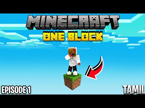 One Block Skyblock in Minecraft || Minecraft gameplay in Tamil | Episode 1