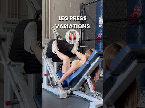✨ 4 LEG PRESS VARIATIONS to target your glutes, quads & calves: