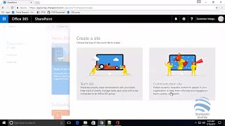 How to create communication sites in SharePoint Online