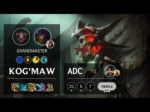 Kog'Maw ADC vs Miss Fortune - EUW Grandmaster Patch 11.10