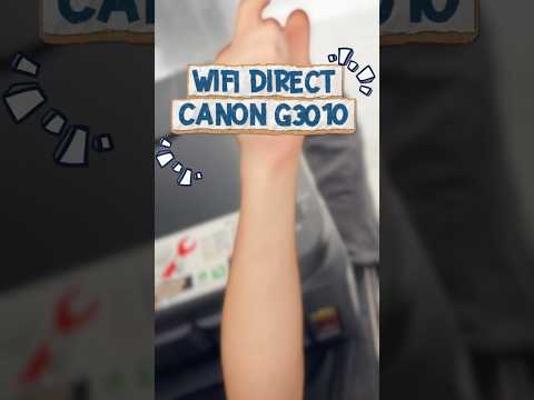 Canon Pixma G3010 Connect Wifi Router Using Smart Phone