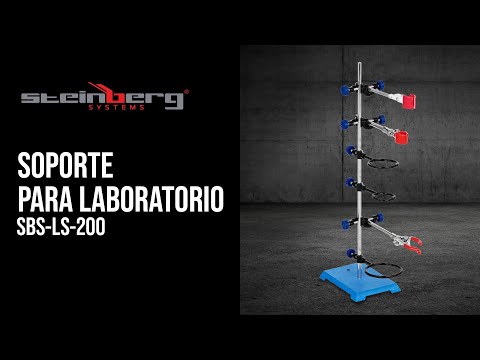 vídeo - Soporte para laboratorio - con pinza, anillo y nuez