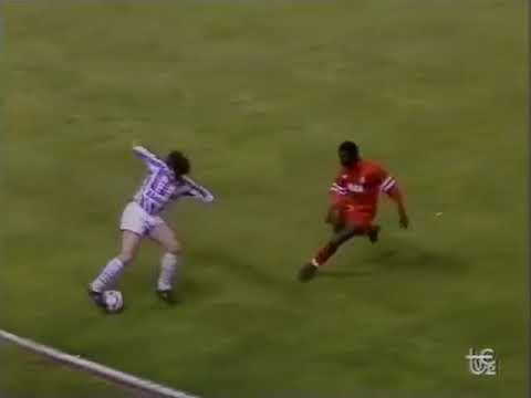 Recopa de Europa 1989/1990: Real Valladolid 0-0 AS Monaco (07/03/1990). Narración en español.