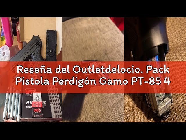 Vídeo relacionado con Outletdel ocio Pistola perdigon M92FS Co2 4,5mm. Full Metal + Funda Portabombonas + Balines + Bombonas co2. 23054/29318/38203