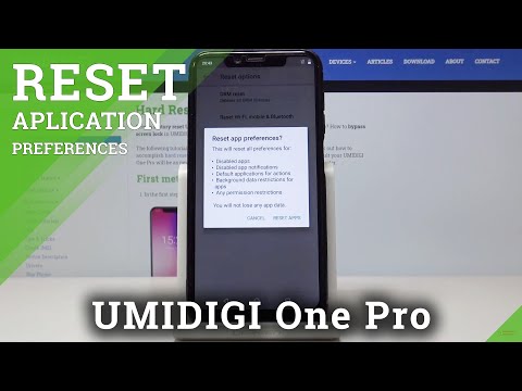 How to Erase App Customization in UMIDIGI One Pro - Reset App Preferences