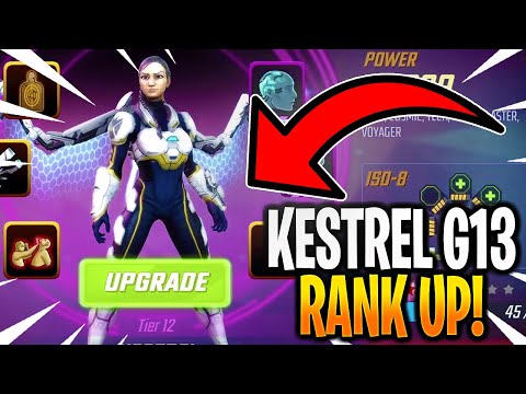 *NEW* G13 KESTREL RANK UP & GAMEPLAY! - MARVEL Strike Force - MSF