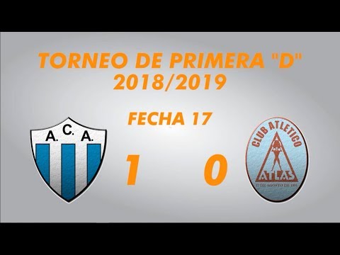Primera "D" 2018/2019 - Fecha 17 - Argentino de Merlo 1 Atlas 0 - Resumen