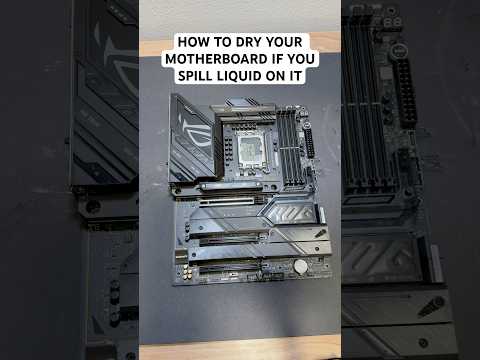 Drying a motherboard correctly