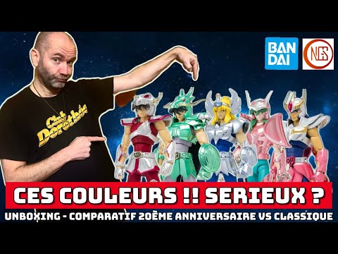 UNBOXING - SAINT SEIYA - COMPARISON 5 BRONZE 20th anniversary VS classic - MYTH CLOTH BANDAI
