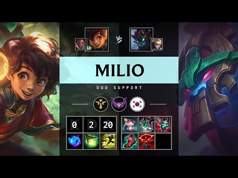 Milio Support vs Maokai - KR Master Patch 25.06