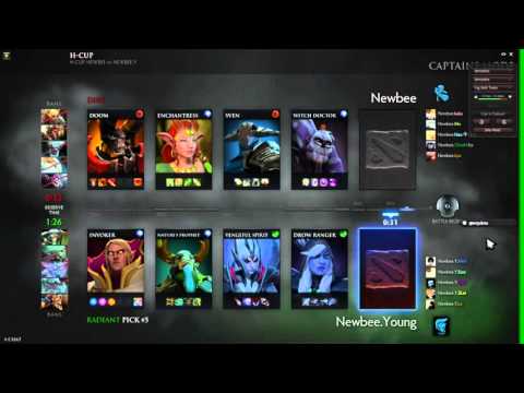 DOTA2 HCUP LEAGUE NEWBEE.YOUNG VS NEWBEE