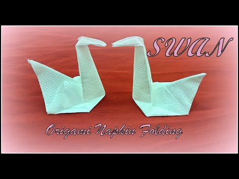 Swan Napkin Folding - How to Make a Swan Napkin - Easy Tutorial