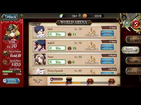 Langrisser APEX SS3 World arena : Estelle 3c + Hiei combo