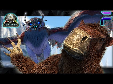 Boss Battle Tames! Megatherium Taming and R- Snow Owl Taming Ark: Fjordur E18