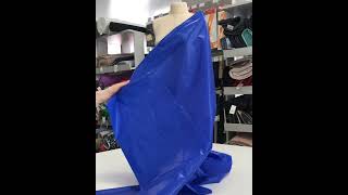 30123 Ткань плащовая MONCLER цвет Bleu brilliant, плотность 50 гр/м2, ширина 150 см на YouTube 1