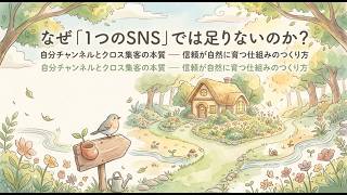 自分チャンネルとクロス集客の本質（「1つのSNS」では足りない理由）
