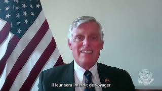 Un message du chargé d’affaires Eric Stromayer 🇺🇸
