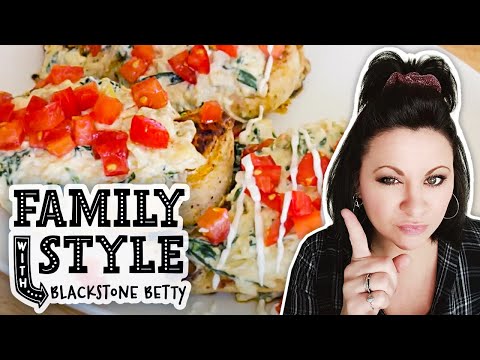 Betty Makes Spinach Artichoke Chicken | Family Style | Blackstone